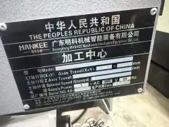 Used MANKEE MK-L 1160 Vertical Machining Center with Mitsubishi M 80 Control photo 5